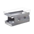 thumbnail image 1 of Yooshoverk Double-Layer Fridge Organizer, Transparent Can Storage Box, Durable for Poolside Snacks and Kitchen Prep, 1 of 5