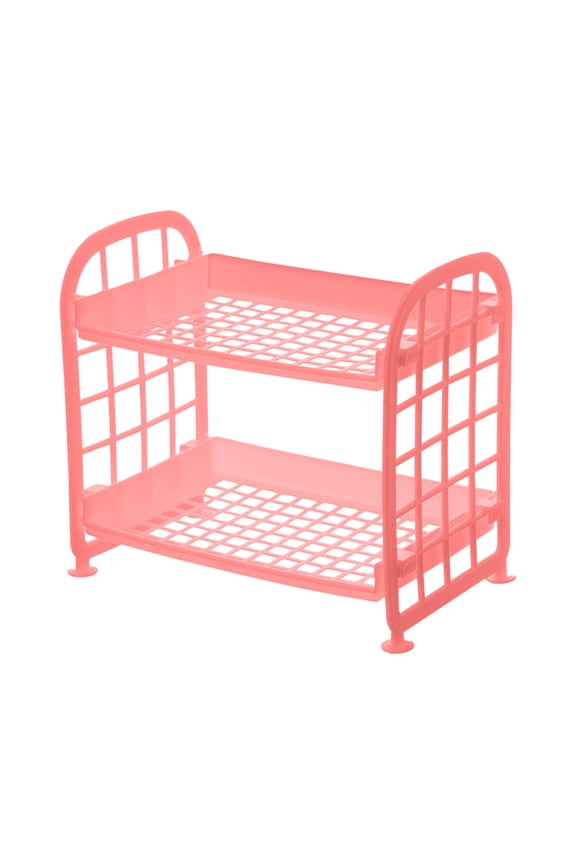 Double-Layer Kitchen Rack, Durable Storage Organizer, Multi-Use for Poolside BBQ and Home Kitchen Prep