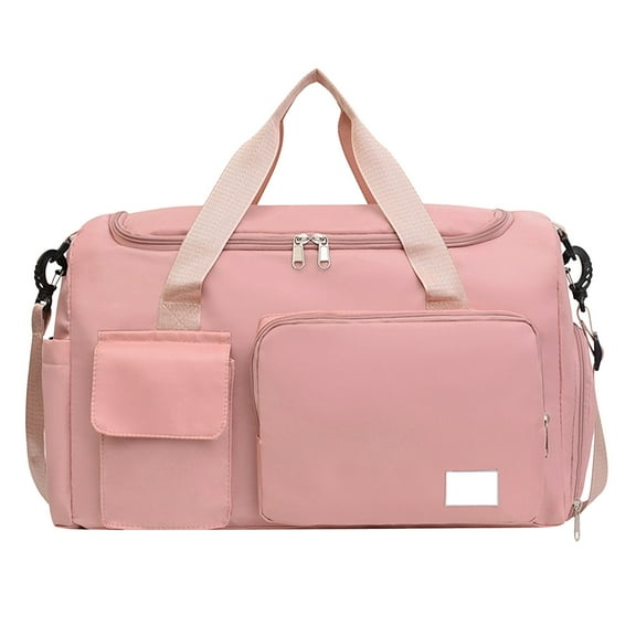 Yooshoverk Dry Wet Compartment Gym Bag with Shoe Storage Large Capacity Sports Duffel Travel Tote for Men Women Weekender Trip Separate Ventilated Pockets Water Resistant Material