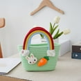 thumbnail image 1 of Yooshoverk Easter Egg Basket Small Woven Basket with Handles, Easter Bunny Baskets for Toddle Boys Girls, Baby Easter Basket with Decorative Rabbit, 1 of 6