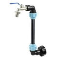 thumbnail image 1 of Yooshoverk Faucet Extension Pipe Ton Barrel Adapter 10/20 Inches Length PE Material Height Adjuster Prevents Leaks for Water Taps Gooseneck Design, 1 of 6
