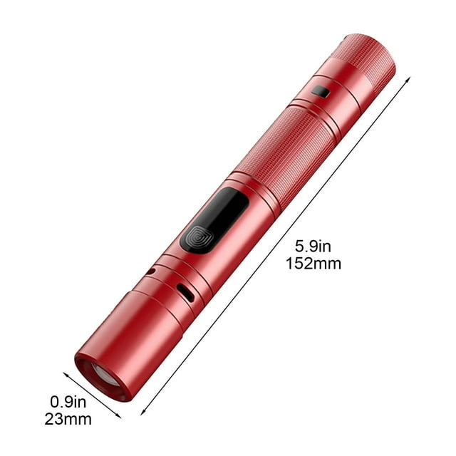 Yooshoverk Flashlight 3-in-1 Telescopic Stun Siren SOS Solving Outdoor Defense Arc Ignition Charging