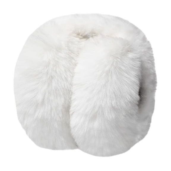 Yooshoverk Folding Ear Muffs With Warm Ear Covers For Winter White Free Size