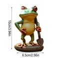thumbnail image 1 of Yooshoverk Garden Frog Ornament, Decorative Resin Statue, Durable for Poolside, Patio, and Outdoor Landscape Decor, 1 of 5
