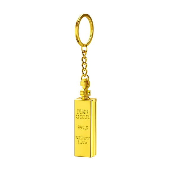 Yooshoverk Gold Bars 10000 Times Match Kerosene Lighter | Outdoor Multi-functional Keychain Pendant | Adjustable Flame Height & Piezoelectric Ignition | Portable & Elegant for Camping & Kitchen Use
