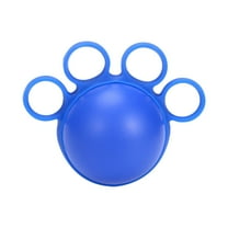 Yooshoverk Hand Grip Strengthener 4 Finger Exercise Balls Blue Silicone Therapy Equipment For Rehabilitation Arthritis Stress Relief Strengthens Forearms Fingers Adjustable Resistance Men Women