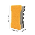 thumbnail image 1 of Yooshoverk I-Shaped Car Wash Sponge Double Sided Design Wave Texture Scratch Free Cleaning for Vehicle Body Wheels Durable Foam Material Holds Soap Water Ergonomic Grip, 1 of 6