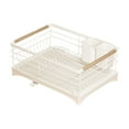 thumbnail image 1 of Yooshoverk Iron Kitchen Countertop Draining Bowl Rack – Large-Capacity Waterproof Storage For Dishes, Chopsticks & Cups White 16.93X13.19X7.09In, 1 of 6
