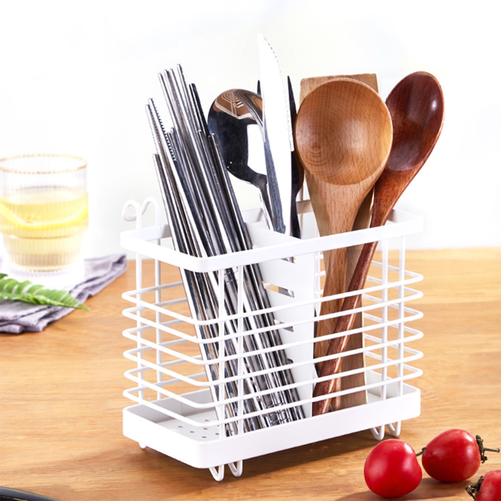 Hover Rack Yooshoverk Iron Utensil Holder Large Dish Drying Rack - Expandable ...