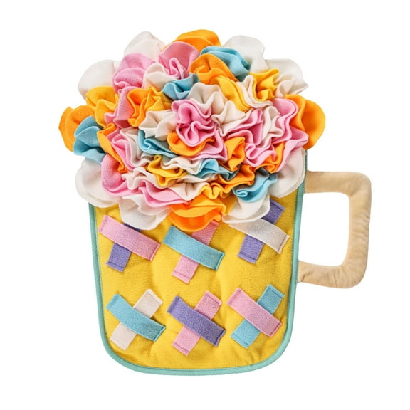 Yooshoverk Large Snuffle Mat for Dogs Mental Stimulation Toy Hide Treats Puzzle Feeder Slow Eating Solution Boredom Buster Training Aid Washable Fabric Indoor Outdoor Use