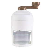 Yooshoverk Manual Ice Crusher Countertop Hand Crank w/ Suction Base Stainless Steel Blades Portable Snow Cone Maker for Home Bar Party Commercial Use Crushed Ice Machine for Cocktails