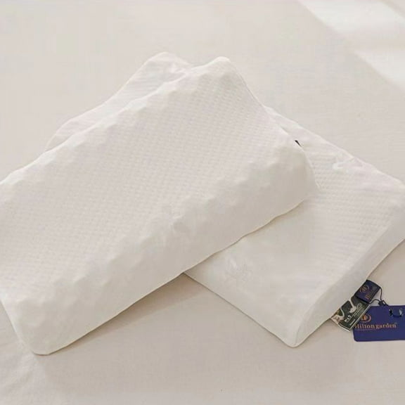 Yooshoverk Memory Foam Pillow 13.7 x 21.6 x 3.1 Inches and Adult Massage Pillow Core Neck Support Pillow Ideal for School Season Gift Dormitory