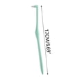 thumbnail image 1 of Yooshoverk Orthodontic Tufted Interproximal Brush – Tapered Tip Cleaner For Braces, Aligners & Wisdom Teeth Grooves Green Free Size, 1 of 5