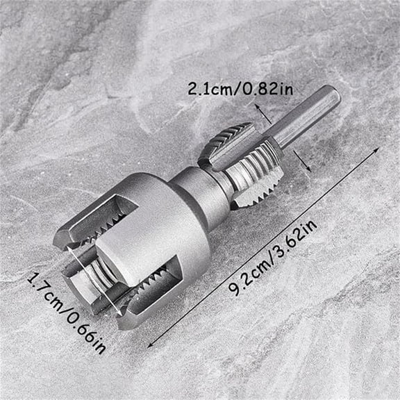 Yooshoverk PVC Pipe Thread Cutter, Double-Ended Internal Threader for Drills & Hand Tools