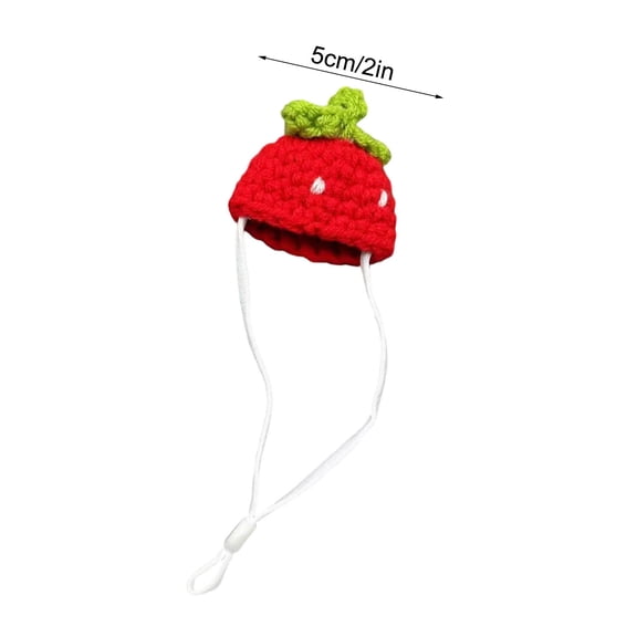 Yooshoverk Pet Hat, Mini Knitted Hamster, Adjustable Cute Design, Small, Animal Costume Party Accessory
