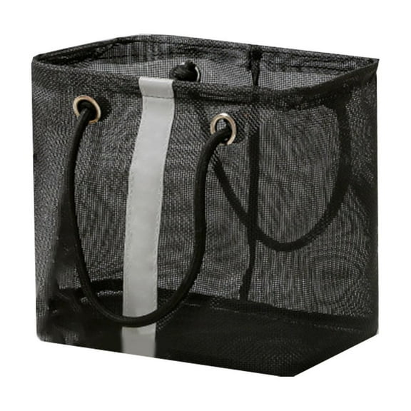 Yooshoverk Portable Shower Caddy Travel Toiletry Bag Hanging Bath Organizer Mesh Drying Compartment Water Resistant Foldable For Gym Camp College Dorm Carry Handle