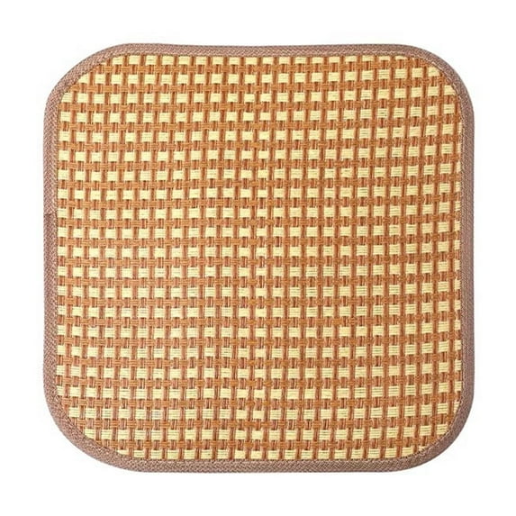 Yooshoverk Rattan Weave Seat Cushion Natural Fiber Chair Pad Breathable Outdoor Indoor Use Floor Mat Boho Decor Comfort Pad