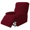 thumbnail image 1 of Yooshoverk Recliner Cover Set, 4-Piece Stretch Fleece Dust Protector, Durable for Poolside Loungers and Outdoor Furniture, 1 of 8