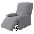 thumbnail image 1 of Yooshoverk Recliner Cover Set, 4-Piece Stretch Fleece Dust Protector, Durable for Poolside Loungers and Outdoor Furniture, 1 of 8