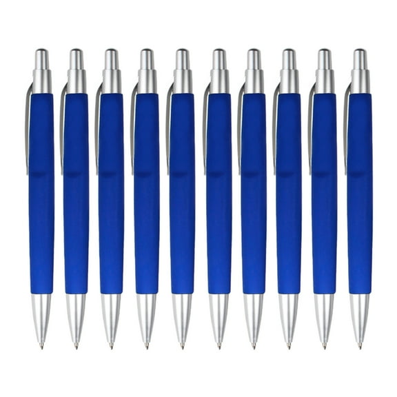 Yooshoverk Retractable Ballpoint Pen 10PC Black Ink Smooth Writing Durable Design Smudge-Free Office Home Use