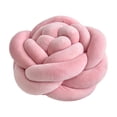 thumbnail image 1 of Yooshoverk Rose-Patterned Hand-Woven Throw Pillow – Elegant Sofa Back Decoration Pink 6.69×6.69×2.36In, 1 of 6