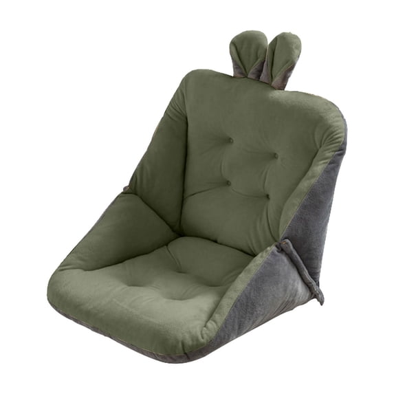 Yooshoverk Seat Back Cushion Combo 18x18 Inch All in One Support Floor Chair Pad Memory Foam Folding Mat Portable Comfort Washable Cover