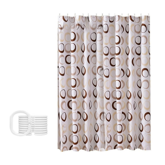 Yooshoverk Shower Curtain Waterproof Mildew Resistant 71x79 Inch No Drill Bathroom Decor High Quality Liner