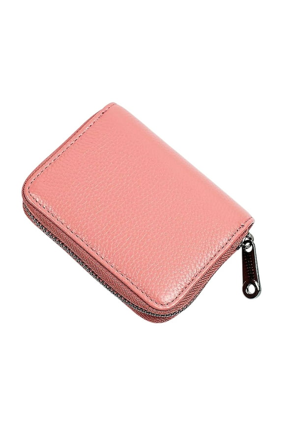 Slim Card Holder - RFID Blocking Wallet w/ 12 Plastic Sleeves - Minimalist Credit Card Organizer - Front Pocket Money Clip (Black)