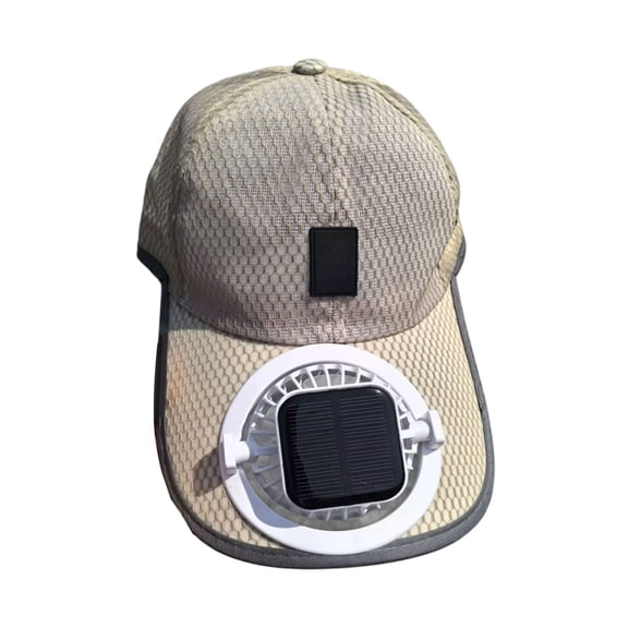 Yooshoverk Solar Fan Cap - Baseball Hat w/ Built In Cooling Fan & Neck Shield - UPF 50  Sun Hat for Outdoor - Rechargeable via USB/Sun