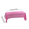 thumbnail image 1 of Yooshoverk Solid Color Disposable Tablecloth Plastic Waterproof Party Decor 54x108 Inch Birthday Supplies, 1 of 6