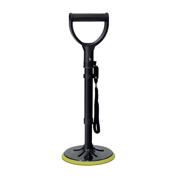 Yooshoverk Stand Assist Rail & Mobility Aid - Height Adjustable 16.5-20.4 Inch - Yellow Handles with Strap - Elderly Toilet, Chair Transfer Tool
