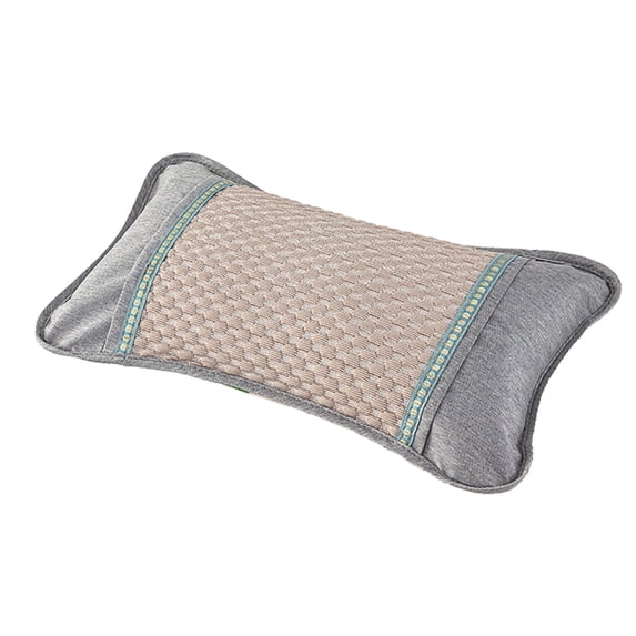 Yooshoverk Summer Ice Silk Pillowcase Beaded Design Detachable Washable Cooling Fabric Neck Support Prevents Heat for Bed Use Comfortable Cover