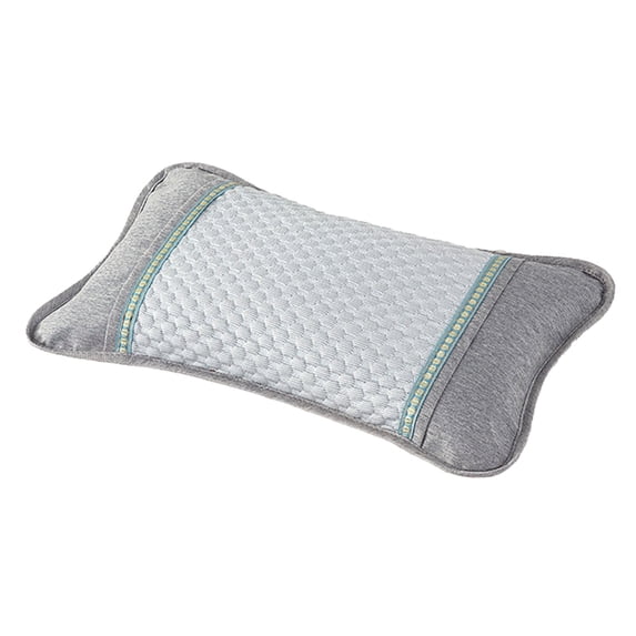 Yooshoverk Summer Ice Silk Pillowcase Beaded Design Detachable Washable Cooling Fabric Neck Support Prevents Heat for Bed Use Comfortable Cover