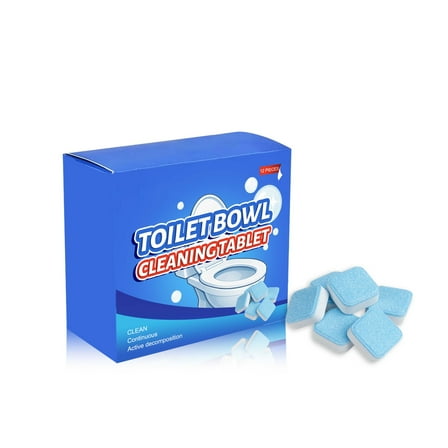 Yooshoverk Toilet Bowl Cleaner Tablets Heavy Duty Foam Action Removes Limescale Rust Stains Deodorizes With Fresh Scent 10 Pack Drop In Tank Automatic Cleaning Effervescent Blocks Septic Safe