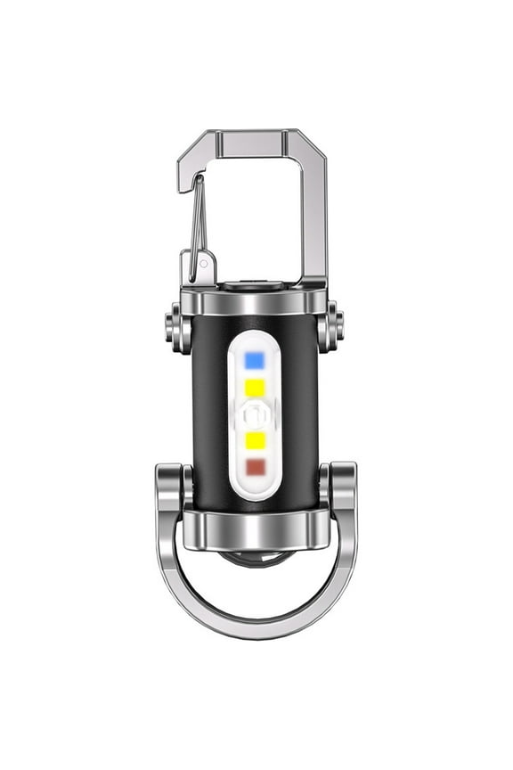 USB Flashlight Mini Rechargeable Keychain for Car Outdoor Use