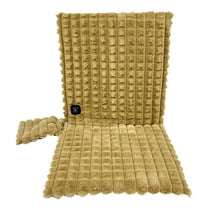 Yooshoverk USB Heated Seat Pad - Portable Warmer for Office Chair & Car Seat, Electric Heating Cushion with 3 Settings (12V/5V)