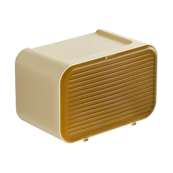 Yooshoverk Wall Mount Tissue Dispenser Clear Acrylic No Drill Bathroom Organizer Kitchen Paper Holder Modern Design Space Saver