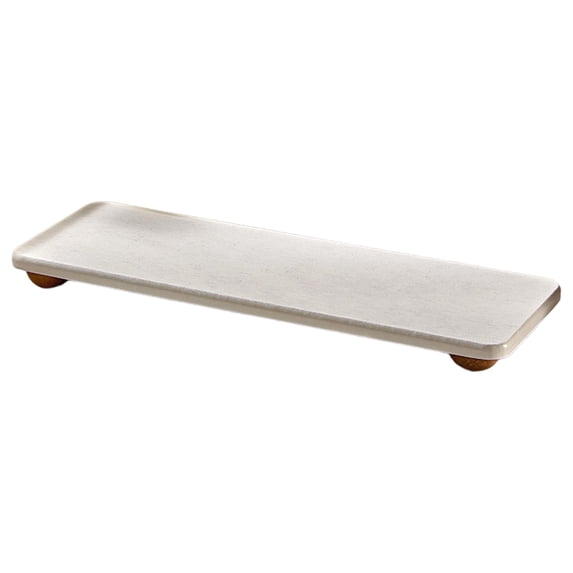 Yooshoverk Water Absorbing Stones Tray For Fast Drying Diatomite Bathroom Tray Countertop Stones Drying Mat For Kitchen Counter Faucet Soap Dishs Dispenser White Free Size