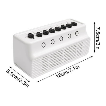 Yooshoverk White Noise Machine Sleep Sound Speaker 8 Nature Sounds Bluetooth Timer Reduces Insomnia Promotes Deep Sleep for Adults and Babies in Bedrooms Home Office Use