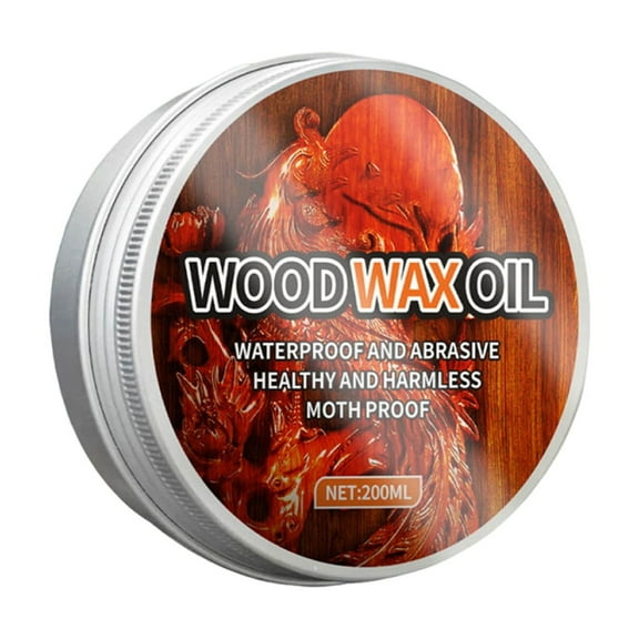 Yooshoverk Wood Wax Oil Furniture Polish Waterproof Protective Finish Restores Natural Shine Prevents Cracking For Teak Oak Mahogany 6.8oz Beeswax Enriched Eco-Friendly