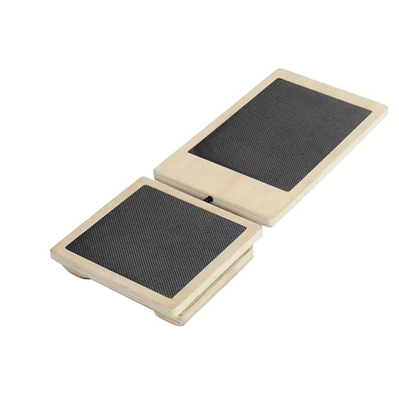 Yooshoverk Wooden Stretching Board - 15° Incline for Calf Achilles Tendon, Posture Corrector with Anti-Slip Base