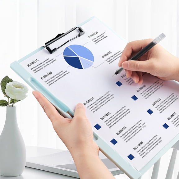 Yooshoverk Writing Clipboard Clipboard with Storage - A4 Size Writing Board with Compartment for Paper, Pens & Supplies