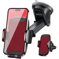 thumbnail image 1 of YOOVEE Car Phone Holder - Upgraded 360° Rotatable for Dashboard, Windshield & Air Vent Mount for 4.0"-7.0" Phones (iPhone, Google Pixel, Samsung Galaxy, Motorola, Huawei),Red, 1 of 7