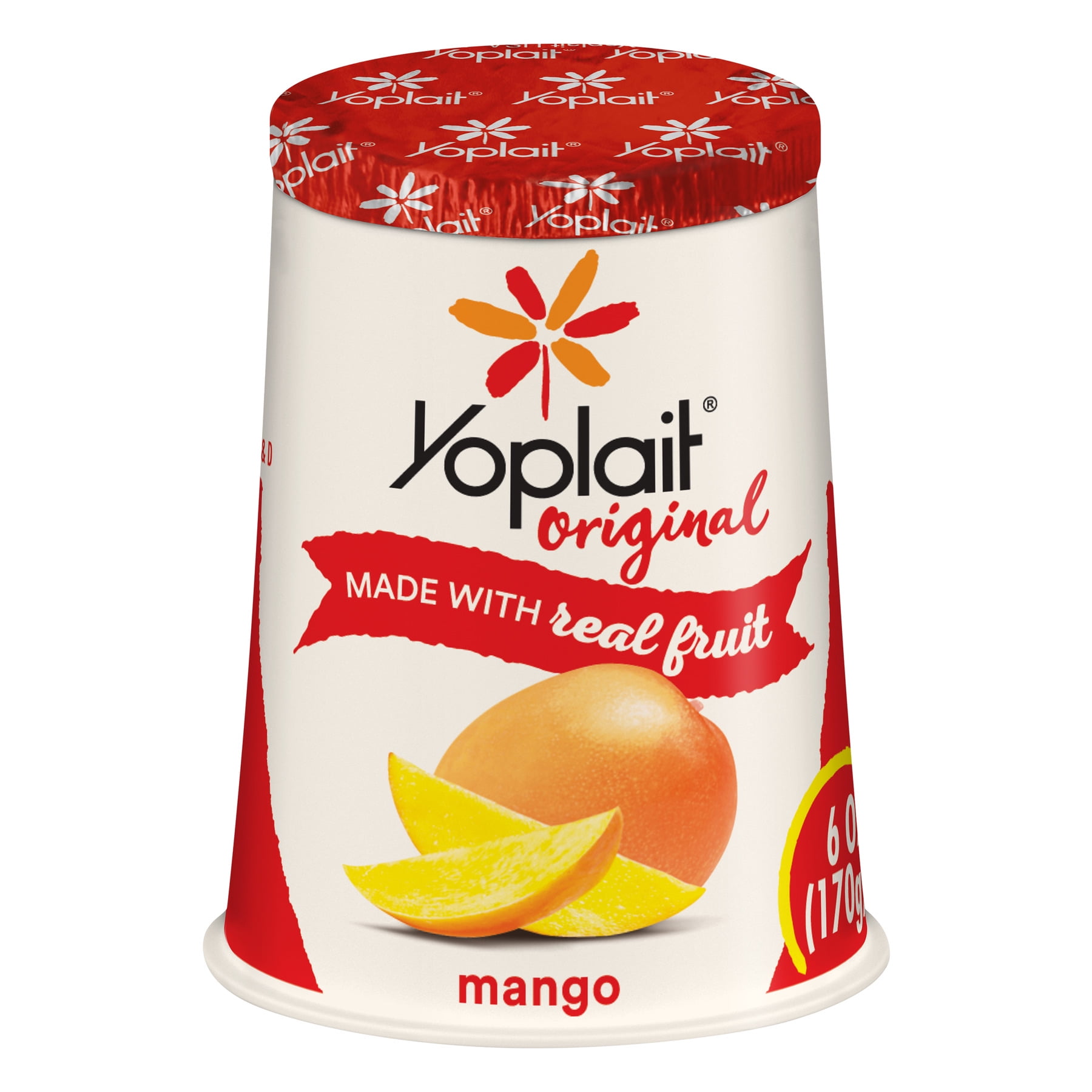 Yoplait Gluten Free Original Yogurt Mango, 6 oz Cup