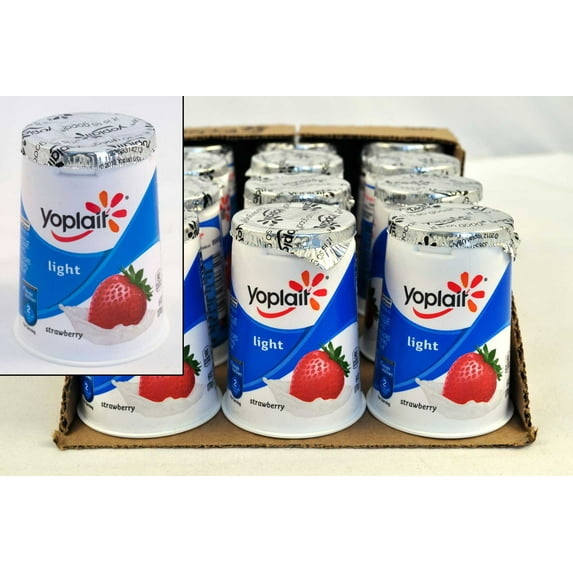 Yoplait Light Strawberry Yogurt, 6 Ounce -- 12 per case.