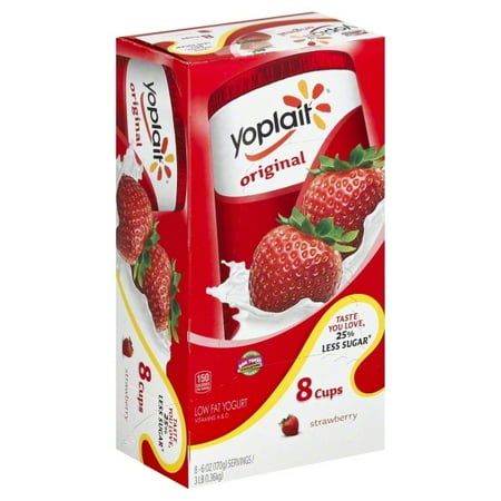 Yoplait Low Fat Original Strawberry Yogurt, 6 Oz., 8 Count