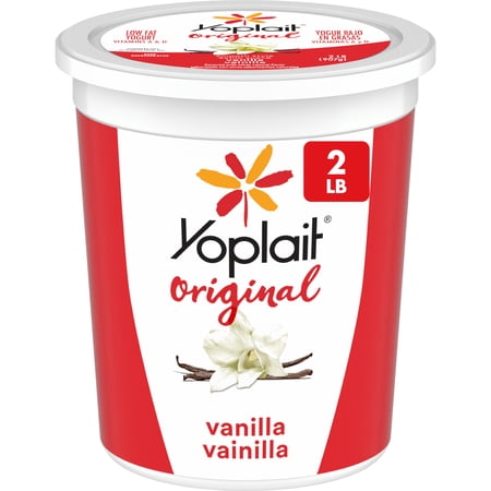 Yoplait Original Smooth Style Vanilla Low Fat Yogurt Tub, 32 oz