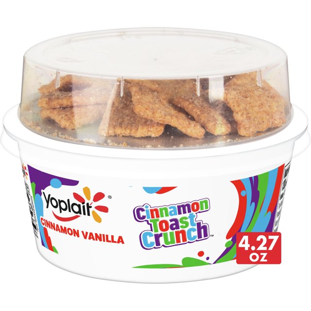 Yoplait Vanilla Low Fat Yogurt & Cinnamon Toast Crunch Cereal, 4.27 OZ
