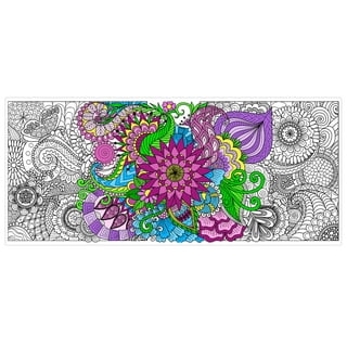  Stuff2Color Dueling Dragons - Fuzzy Velvet Coloring Poster for  Kids and Adults (Arrives Uncolored) - Great for Arts and Crafts Projects