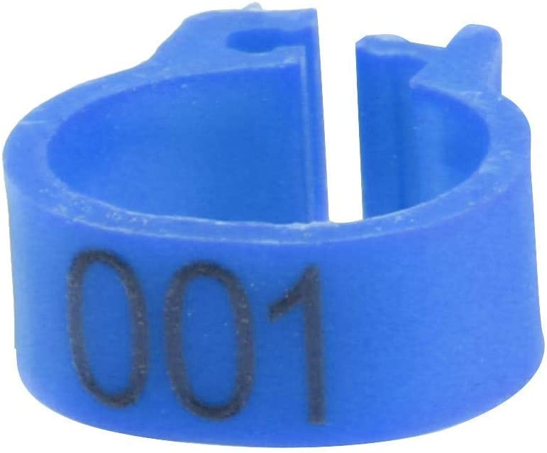 Yoqb 100Pcs 8mm Bird Leg Rings, 001-100 Numbered Bird Identification ...